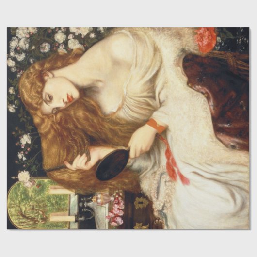 レディーリリス素晴らしト(長赤毛の美しい) ラッピングペーパー (フラット)