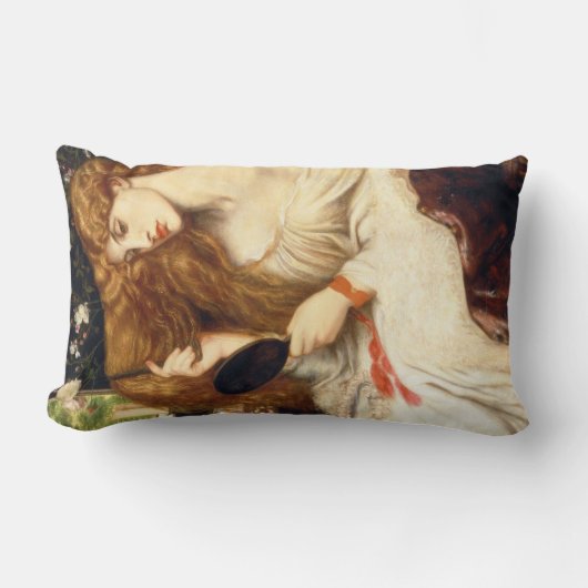 レディーリリス素晴らしト(長赤毛の美しい) ランバークッション (正面)