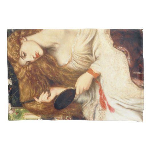 レディーリリス素晴らしト(長赤毛の美しい) 枕カバー (正面左)