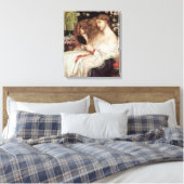 レディーリリスbyロセッティヴィンテージビクトリアンポルタット キャンバスプリント (インサイチュ (寝室))