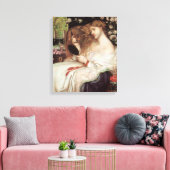 レディーリリスbyロセッティヴィンテージビクトリアンポルタット キャンバスプリント (インサイチュ (リビング))