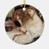 レディーリリスbyロセッティヴィンテージビクトリアンポルタット セラミックオーナメント (正面)