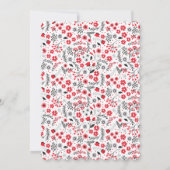 レディーレディバグ赤ちゃんシャワー 招待状 (裏面)