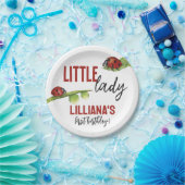 レディーレディーバグ誕生日パーティー、任意の年齢 ペーパープレート (パーティー)