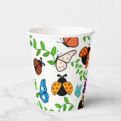 レディーロブバグと蝶のパーティー 紙コップ (裏面)