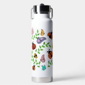 レディーロブバグと蝶の水瓶 ウォーターボトル (正面)