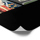 レディー叫ぶアットキャットミーム伝統的日本の ポスター (角)