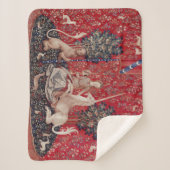 『レディー・アンド・ユニコーン中世タペストリーの光景』 シェルパブランケット (正面)