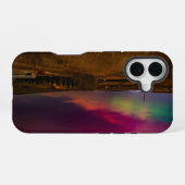 "レディー・オーロラ" オーロラ柄iPhoneケース iPhone 16ケース (裏面横)