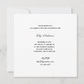 レディー·レッドハエレガントット·パールズ50&ファビュー 招待状 (裏面)