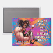 レディ予測できなタトゥー&ワインカレンマグネット マグネット (正面/裏面)