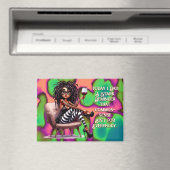 レディ予測できなタトゥー&ワインコモンセンス磁石 マグネット (インサイチュ (食洗機))