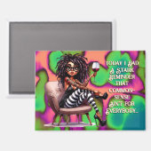 レディ予測できなタトゥー&ワインコモンセンス磁石 マグネット (正面/裏面)