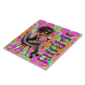 レディ予測できなタトゥー&ワインドラマセラミックタイル タイル (側面)