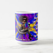 レディ予測できなタトゥー&ワインメモマグ コーヒーマグカップ (中央)