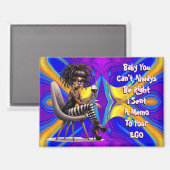 レディ予測できなタトゥー&ワインメモ磁石 マグネット (正面/裏面)