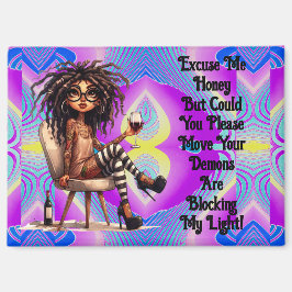 レディ予測できなタトゥー&ワインライトマグネット マグネット