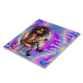 レディ予測できなタトゥー&ワインライト タイル (側面)