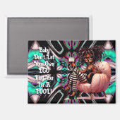 レディ予測できなタトゥー&ワインEGOマグネット マグネット (正面/裏面)