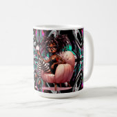 レディ予測できなタトゥー&ワインEGOマグ コーヒーマグカップ (正面右)