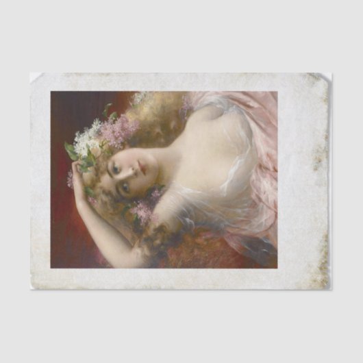 レディ動揺してーの写ビクトリアン真 薄葉紙 (正面)