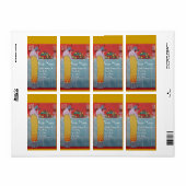 レディ及びフルーツテーブルセットアールデコウェディングプランナー ラベル (フルシート)