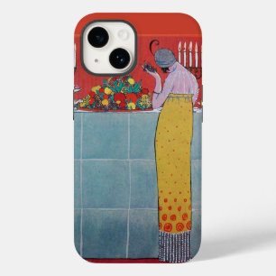 レディ及びフルーツテーブルセットアールデコ美しいファッション Case-Mate iPhone 14ケース