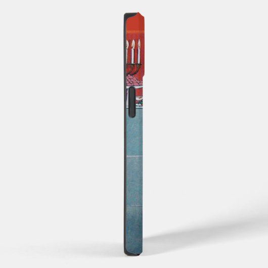 レディ及びフルーツテーブルセットアールデコ美しいファッション Case-Mate iPhoneケース (裏面 / 右)