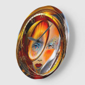 レディ太陽の ラージ壁時計 (傾斜)