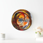 レディ太陽の ラージ壁時計 (ホーム)