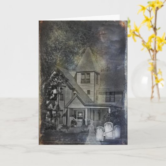 レディ幽霊バイハ幽霊のよく出るウス カード (黄色い花)