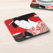 レディ日本のティーサービングセレモニープリント コースター (左側)