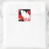 レディ日本のティーサービングセレモニープリント スクエアシール (バッグ)