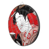 レディ日本のティーサービングセレモニープリント ダーツボード (正面右)