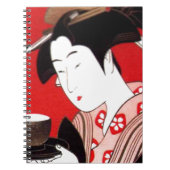 レディ日本のティーサービングセレモニープリント ノートブック (正面)