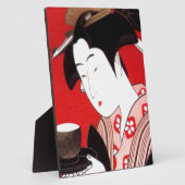 レディ日本のティーサービングセレモニープリント フォトプラーク (側面)