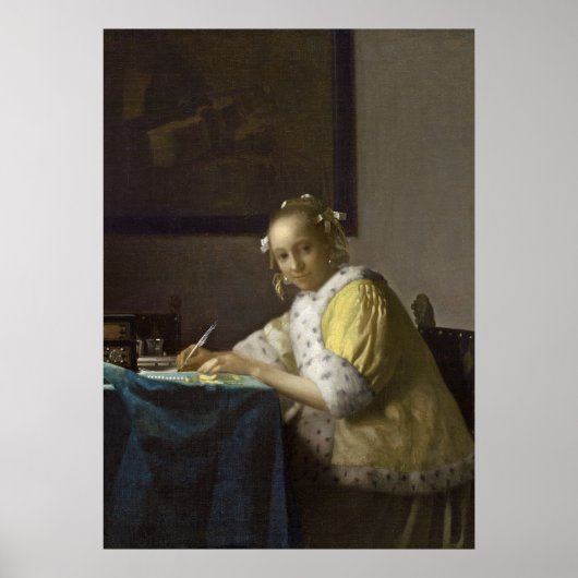 レディ書ズC.1665 (キャンバス上の油) ポスター (正面)