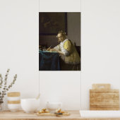 レディ書ズC.1665 (キャンバス上の油) ポスター (キッチン)