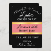 『レディ来ス・アウト・トゥ遊』誕生日 招待状 (正面/裏面)