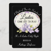 レディ来ース・アウト・トゥ・遊 "レディーズ・ナイト" II 招待状 (正面/裏面)