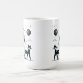 レディ歩くかわいい猫マグカップ コーヒーマグカップ (中央)