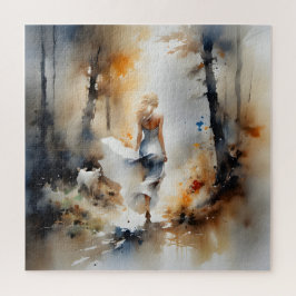 レディ歩くが森を抜ける ジグソーパズル