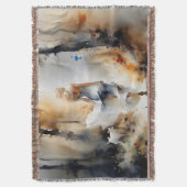 レディ歩くが森を抜ける スローブランケット (正面縦)