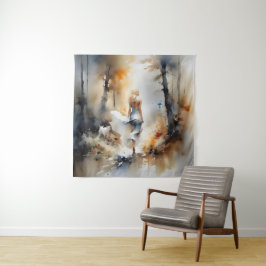 レディ歩くが森を抜ける タペストリー