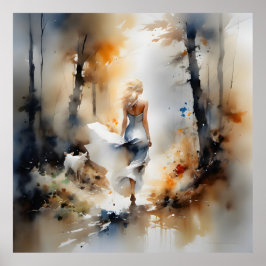 レディ歩くが森を抜ける ポスター