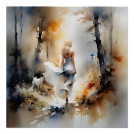 レディ歩くが森を抜ける ポスター