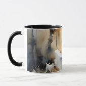 レディ歩くが森を抜ける マグカップ (左)