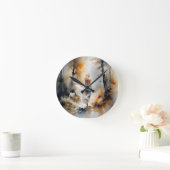 レディ歩くが森を抜ける ラウンド壁時計 (ホーム)