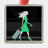 ****レディ熱狂するー****クリスマス飾り メタルオーナメント (正面)