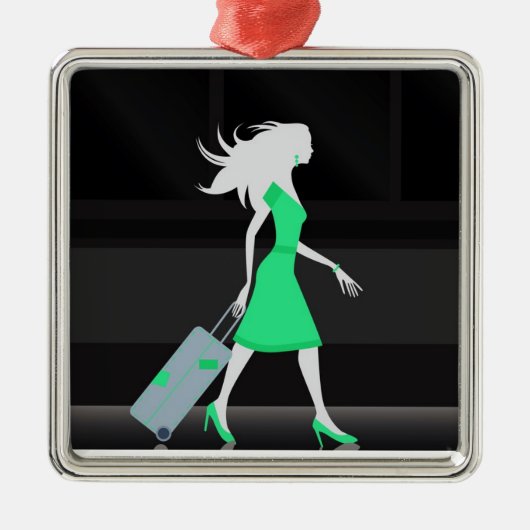 ****レディ熱狂するー****クリスマス飾り メタルオーナメント (正面)